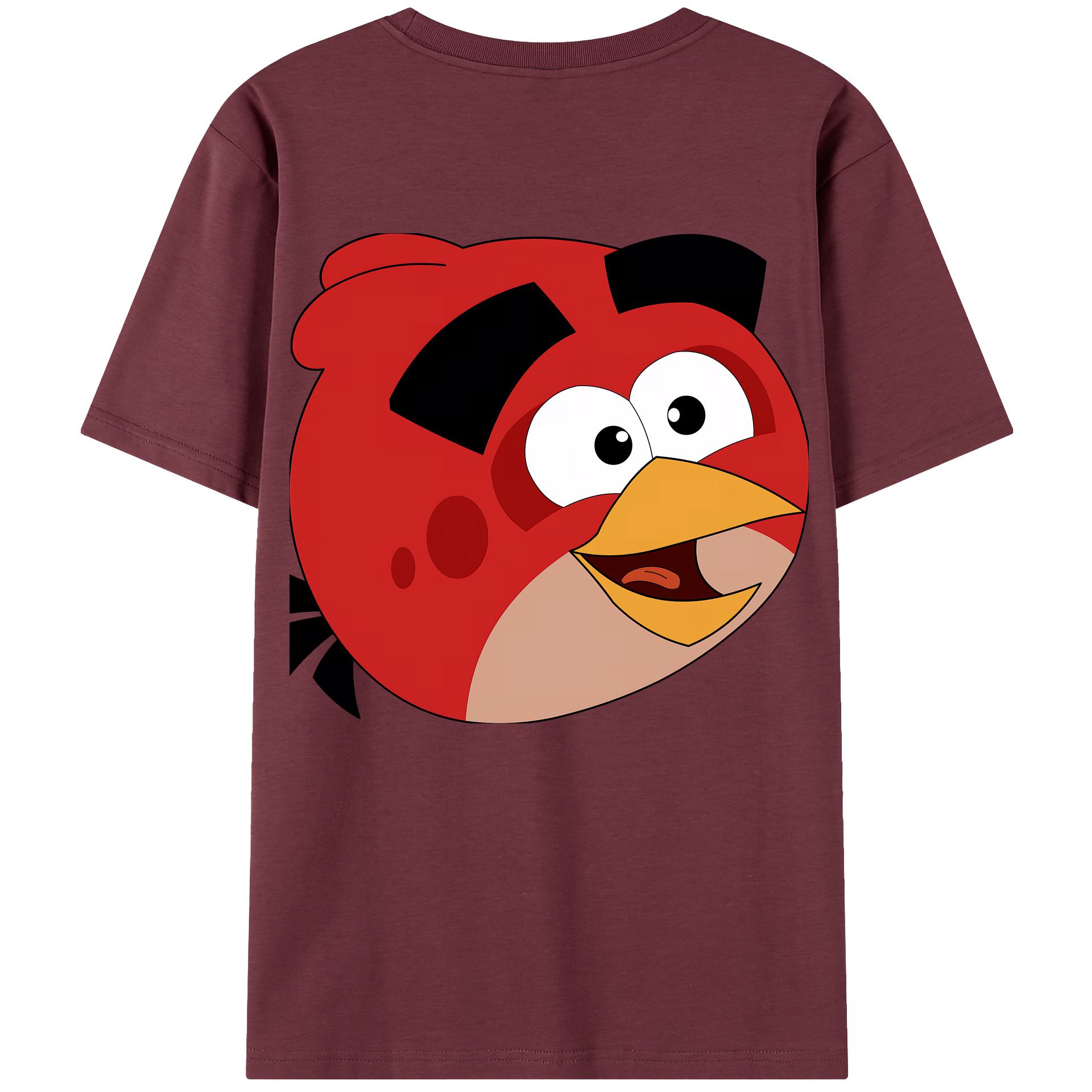 （画像用） Angry Birds アングリーバード 綿100％半袖Tシャツ（背面プリント）